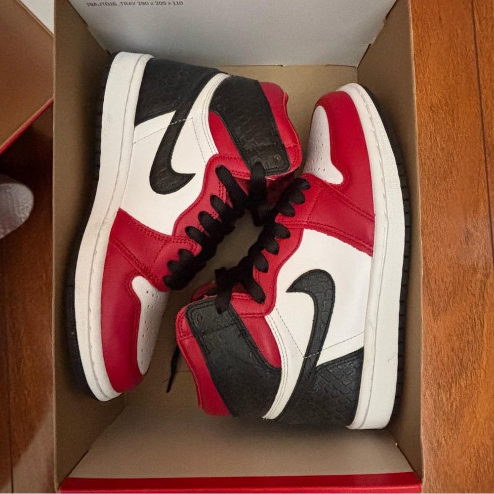 Nike Red, Black, and White Sneakers